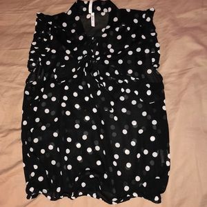 Polka dot blouse